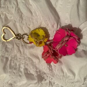 Victoria's Secret Pink and Yellow Floral Key Holder